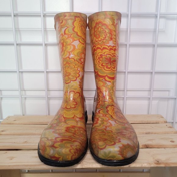 Sloggers Rain Boots Wildflower Yellow - Picture 4 of 9